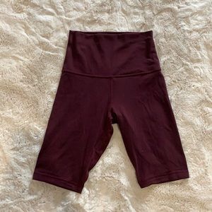 biker shorts - long - size 6 lulu